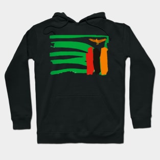 Ravaged Zambian Flag Hoodie